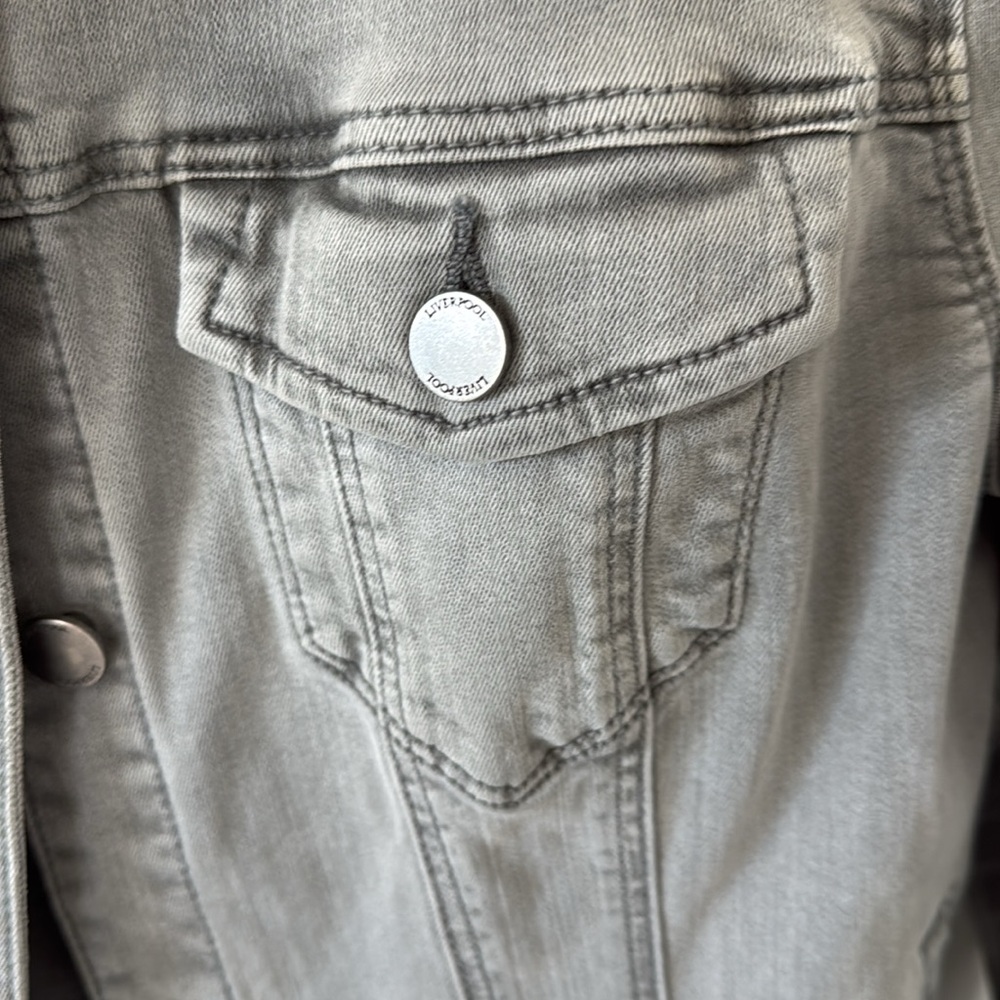 [Liverpool] gray denim jacket - Picture 2 of 3
